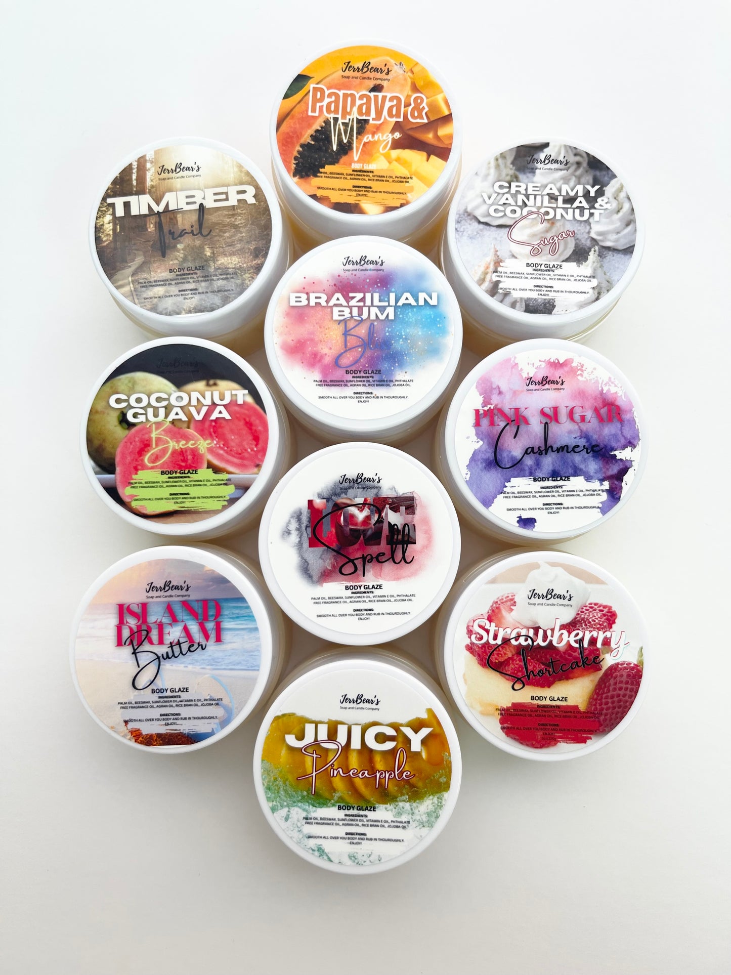 (BAGO) BODY GLAZE - SCENT SAMPLER SHOWCASE