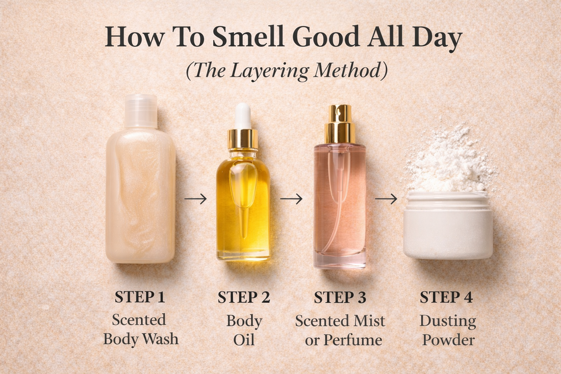 How To Smell Good All Day (The Layering Method)