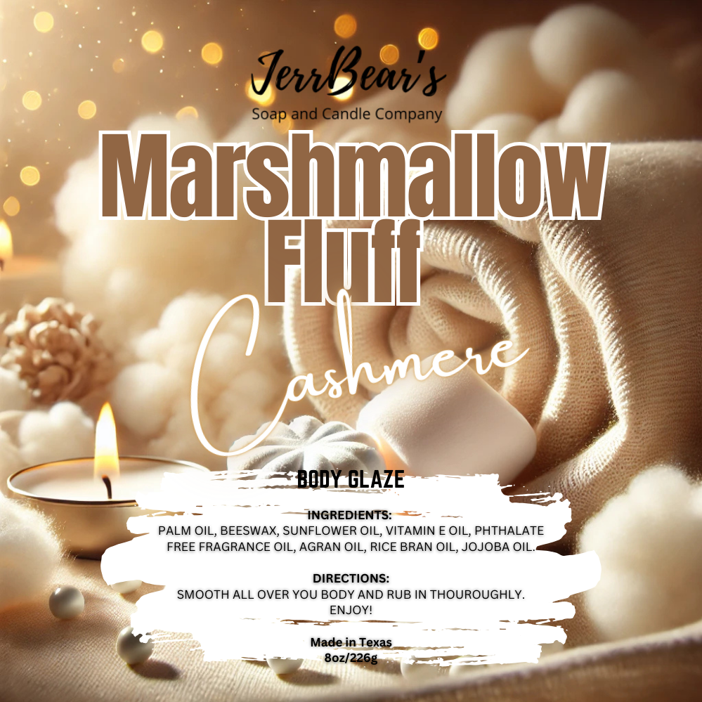 Marshmallow Fluff & Cashmere 8oz Glaze Balm by JerrBear's