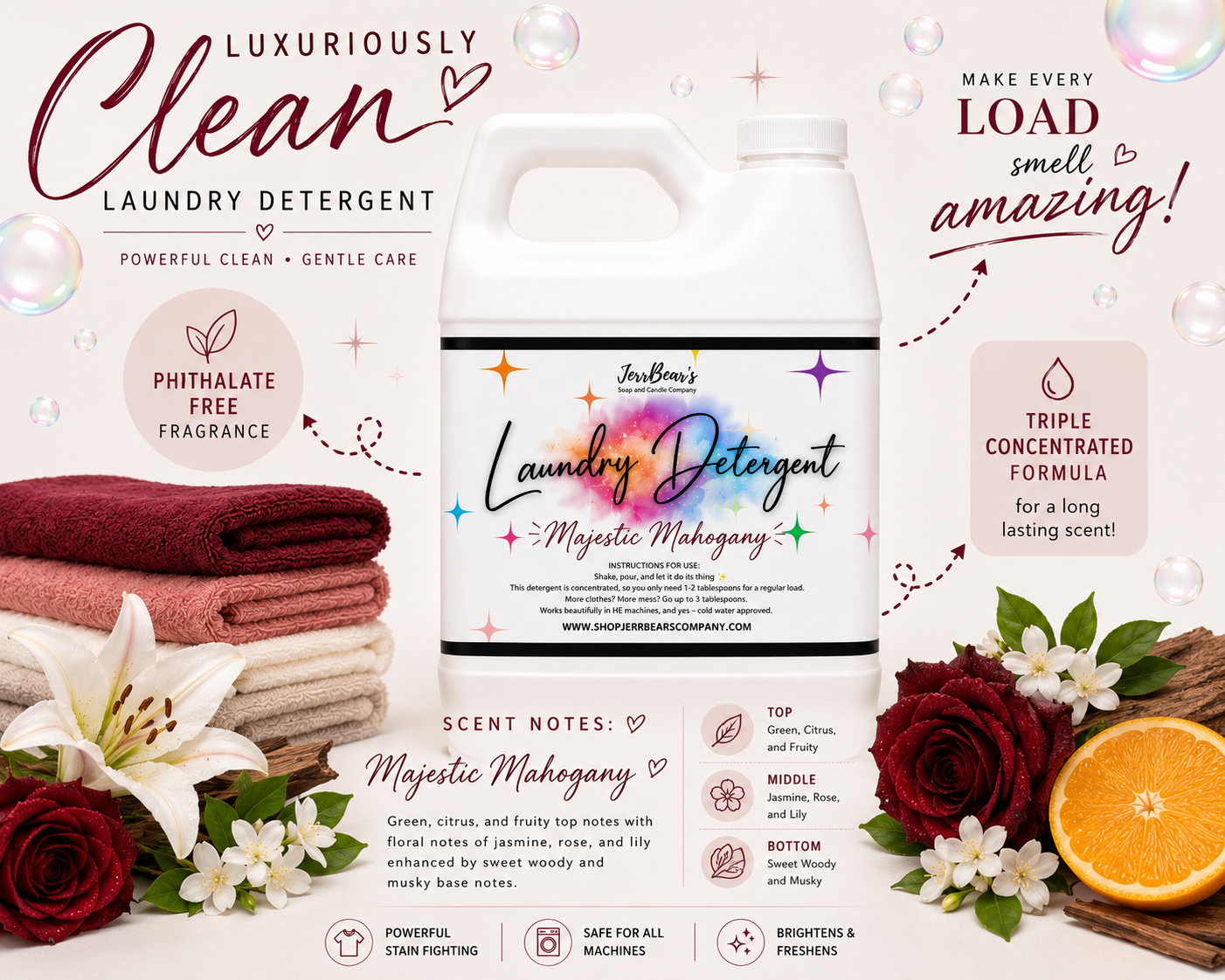 JerrBear's Naturally Fresh Laundry Detergent