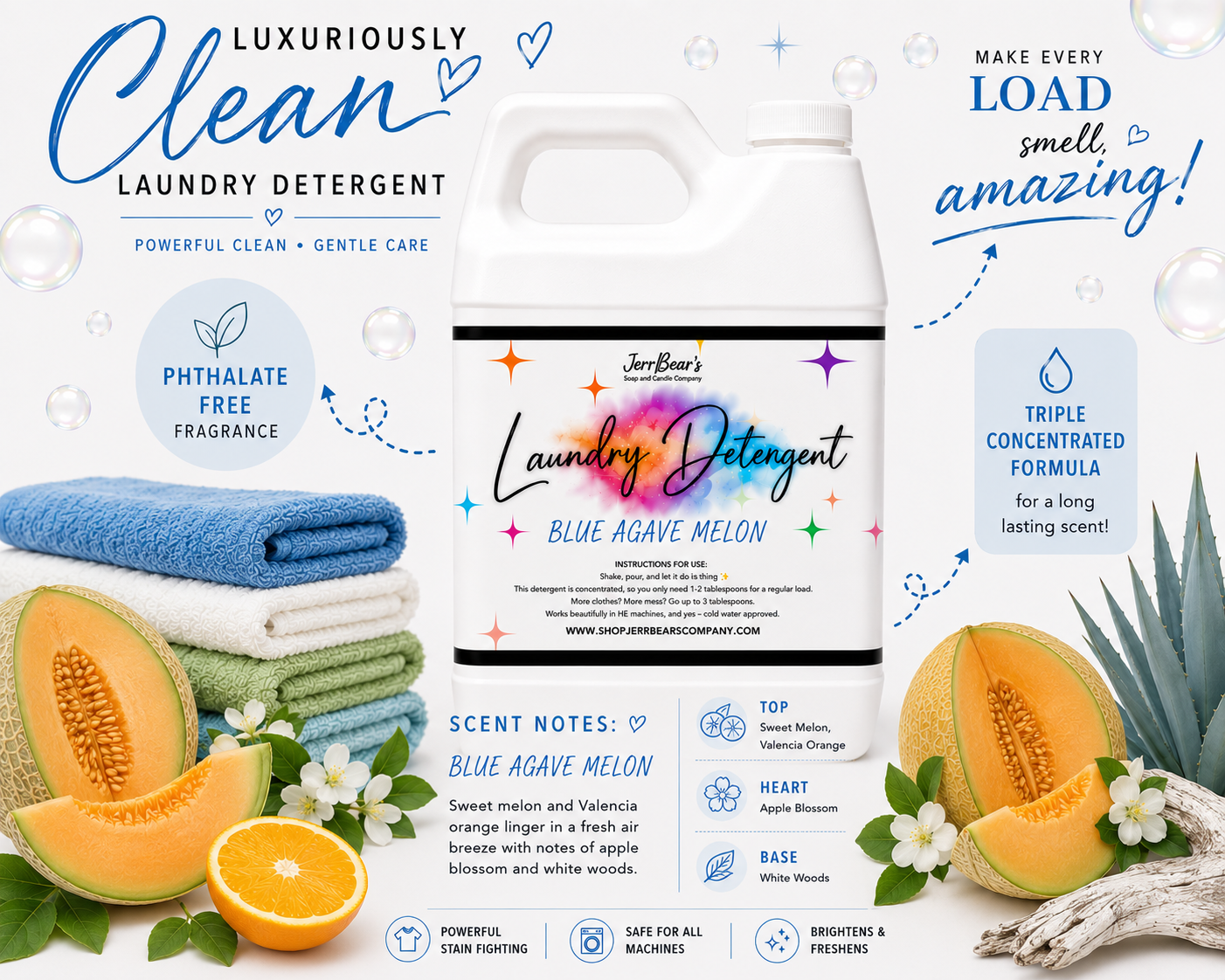 JerrBear's Naturally Fresh Laundry Detergent