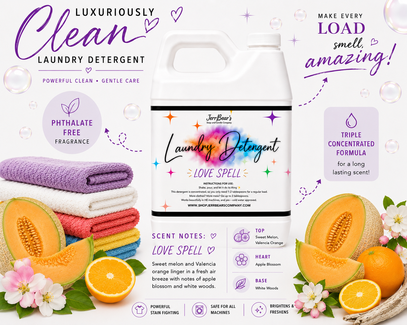 JerrBear's Naturally Fresh Laundry Detergent