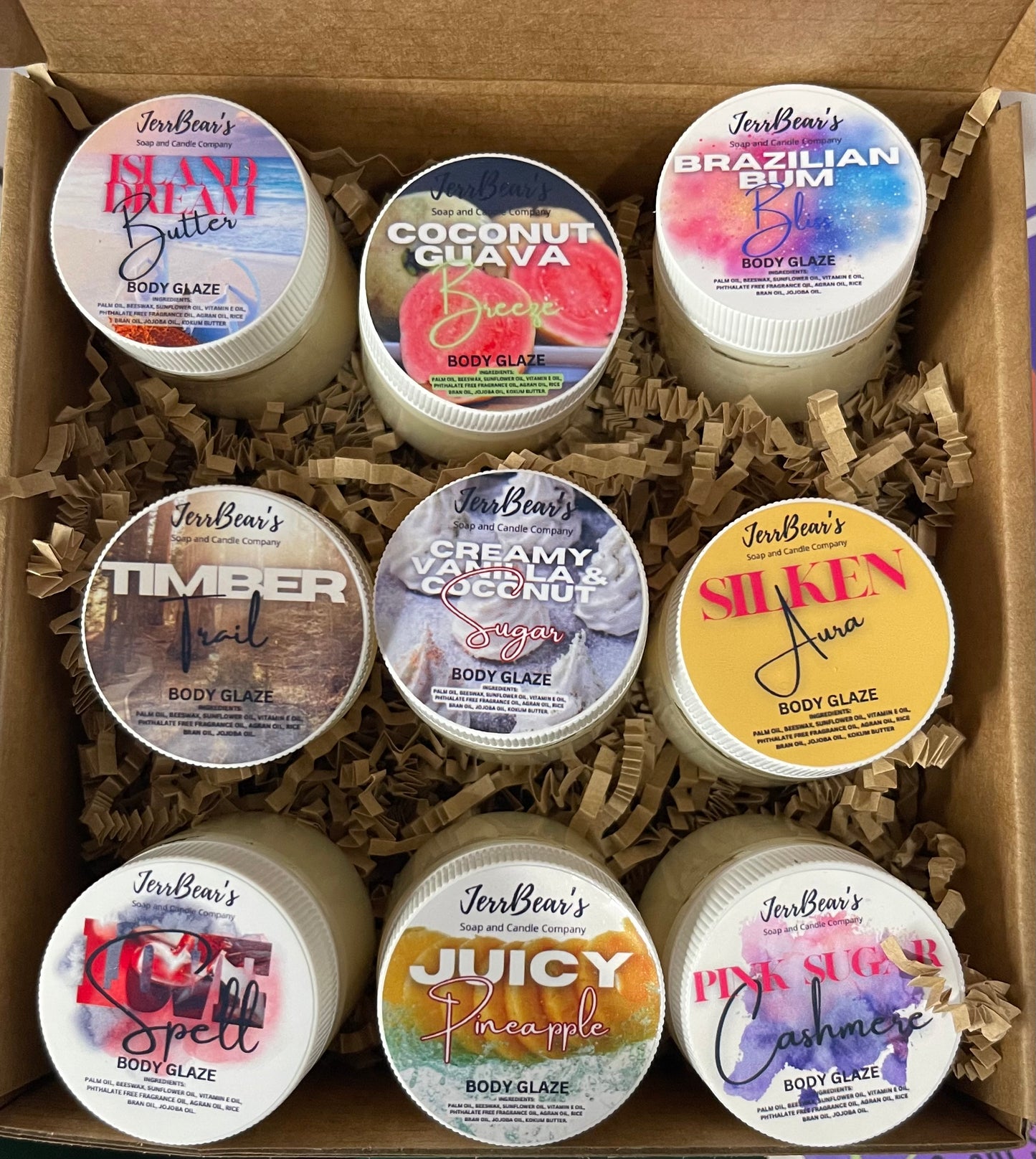 (BAGO) BODY GLAZE - SCENT SAMPLER SHOWCASE