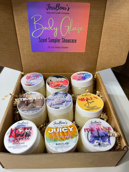 (BAGO) BODY GLAZE - SCENT SAMPLER SHOWCASE (WHOLESALE case of 6 Boxes)