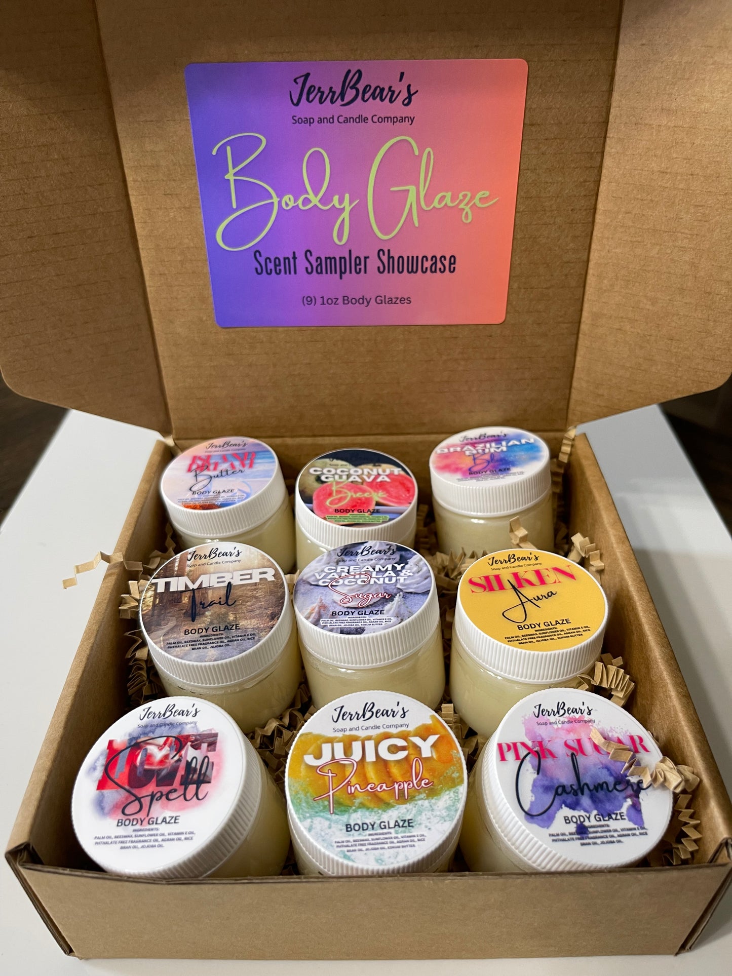 (BAGO) BODY GLAZE - SCENT SAMPLER SHOWCASE