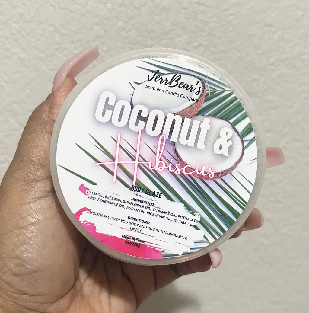 (NEW) COCONUT HIBISCUS Glaze Balm by JerrBear's