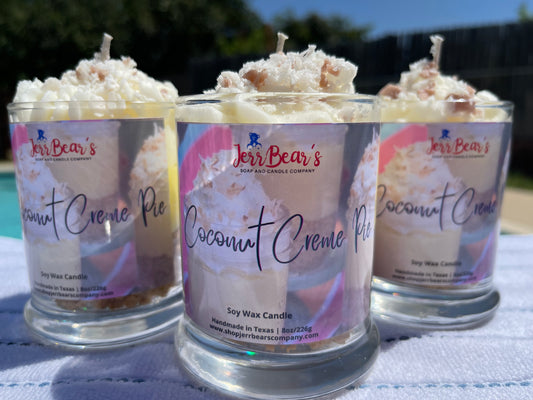 Coconut Creme Pie 8oz Soy Candle